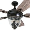 Honeywell Ceiling Fans Glencrest, 52 in. Indoor/Outdoor Ceiling Fan with Light, Bronze 50615-40